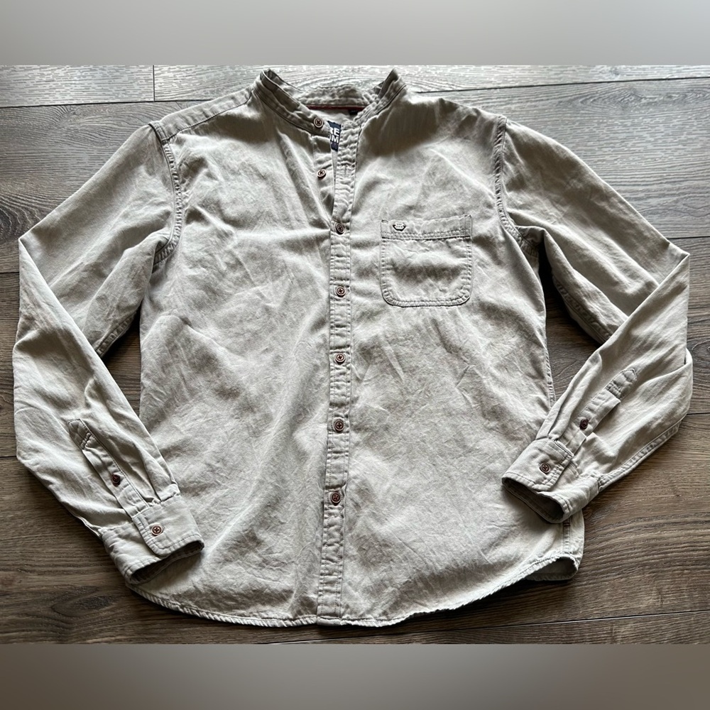 Men's Bare Denim 100% Cotton Button Down Shirt Long Sleeve Size‎ Medium